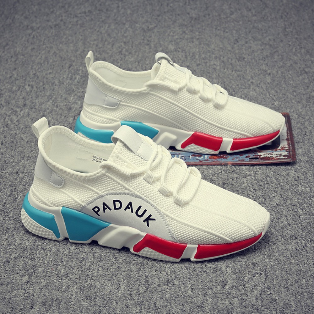 Men's Summer Breathable Mesh Casual Sports Shoes Trend Flying Woven Running Shoes